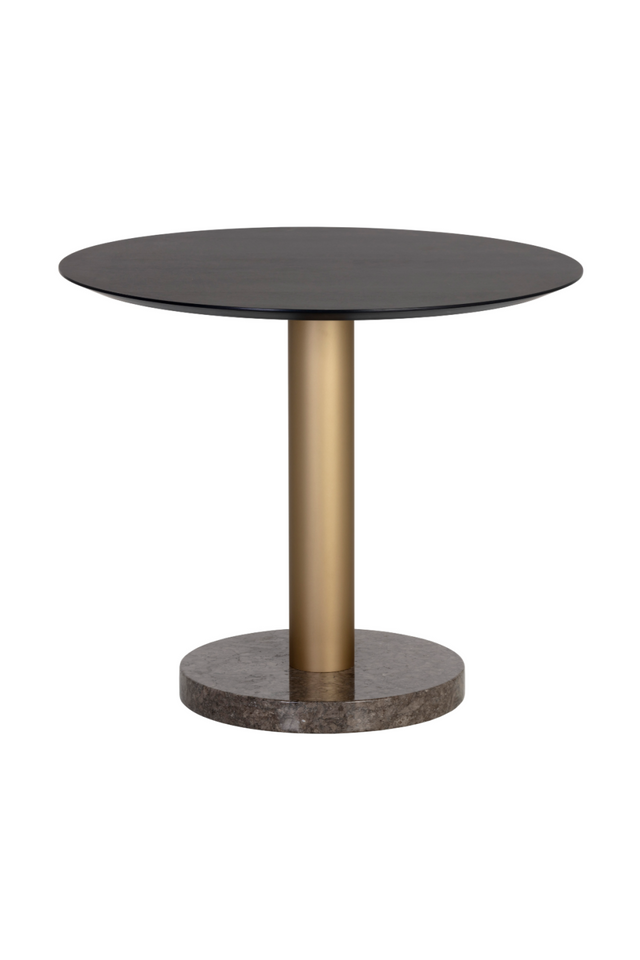 Modern European furniture Round Gray Marble Bistro Table - www.oroa.com