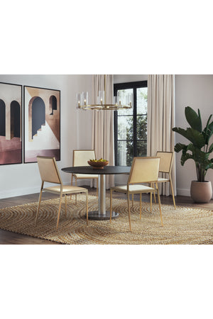   Modern European furniture - Black Oak Round Dining Table - www.oroa.com | Oroa.com