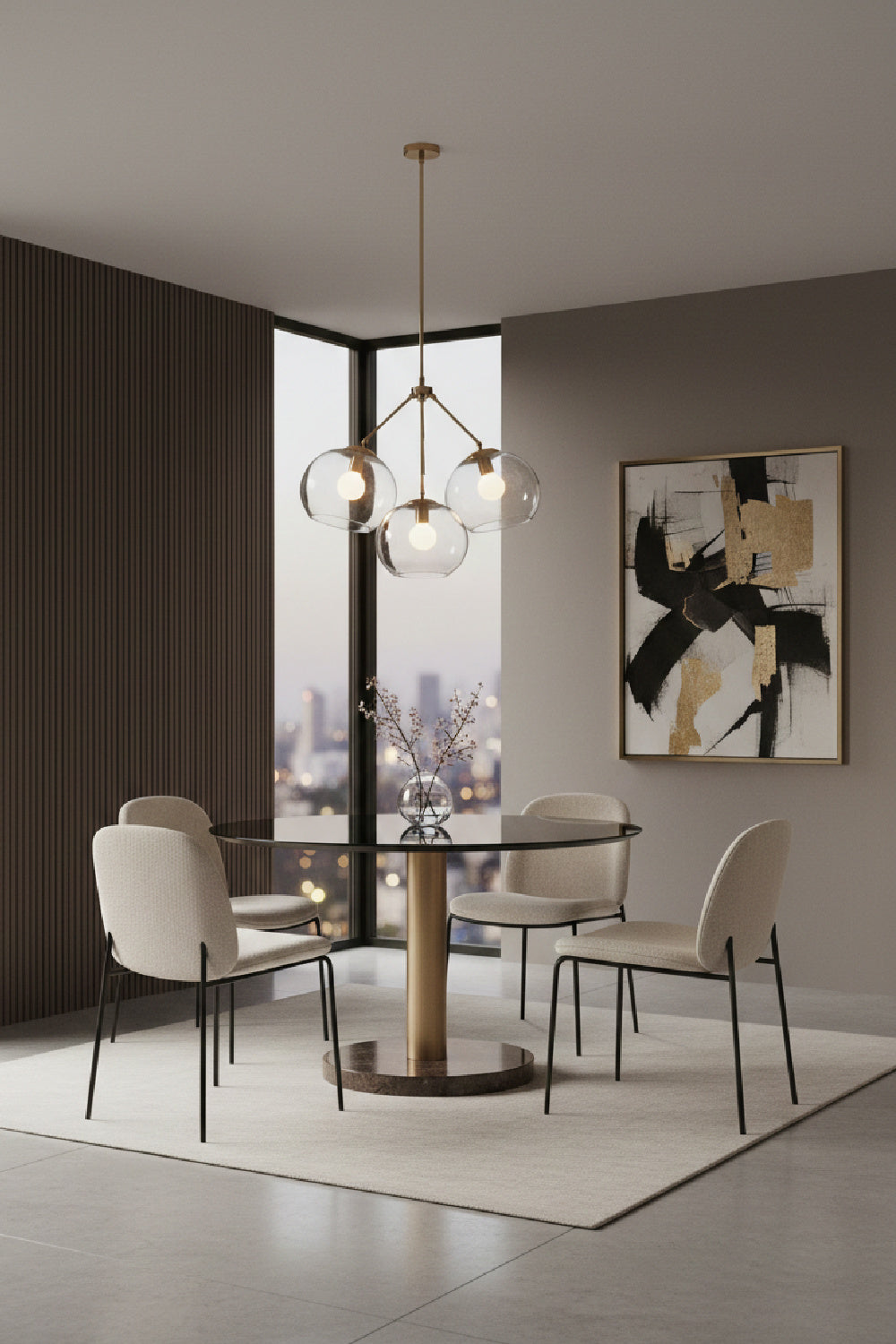   Modern European furniture - Black Oak Round Dining Table - www.oroa.com | Oroa.com