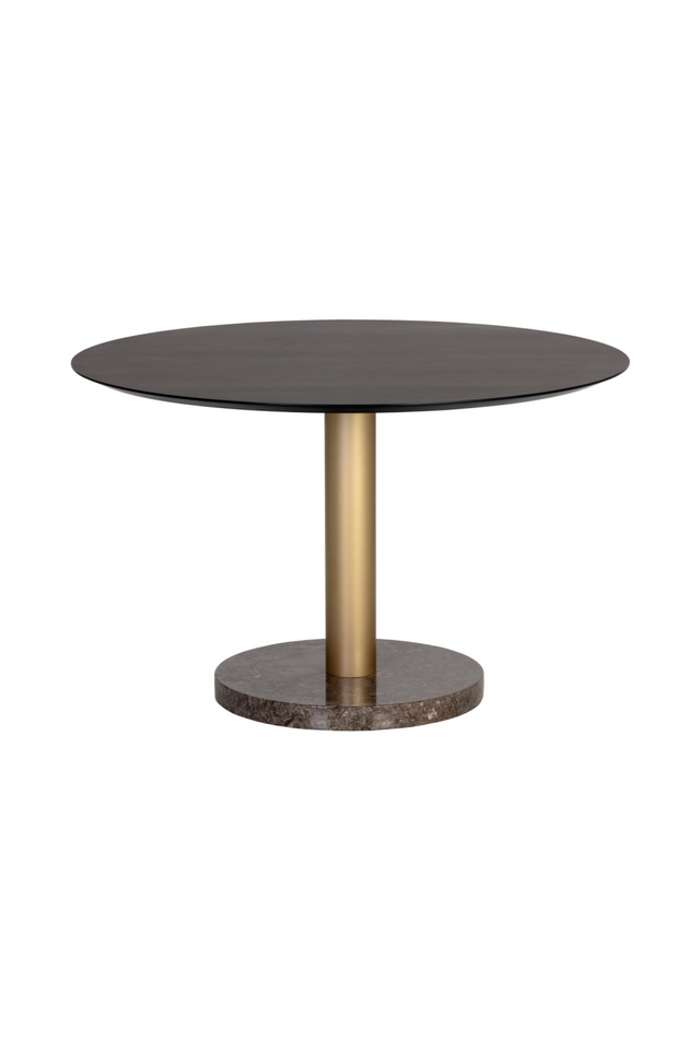Modern European furniture - Black Oak Round Dining Table - www.oroa.com