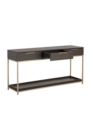   Modern European furniture - Gray Oak 3-Drawer Console Table - www.oroa.com | Oroa.com