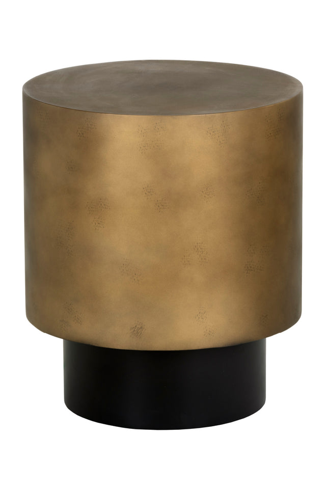 Modern European furniture - Antique Brass Round End Table - www.oroa.com