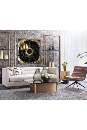   Modern European furniture - Antique Brass Round End Table - www.oroa.com | Oroa.com