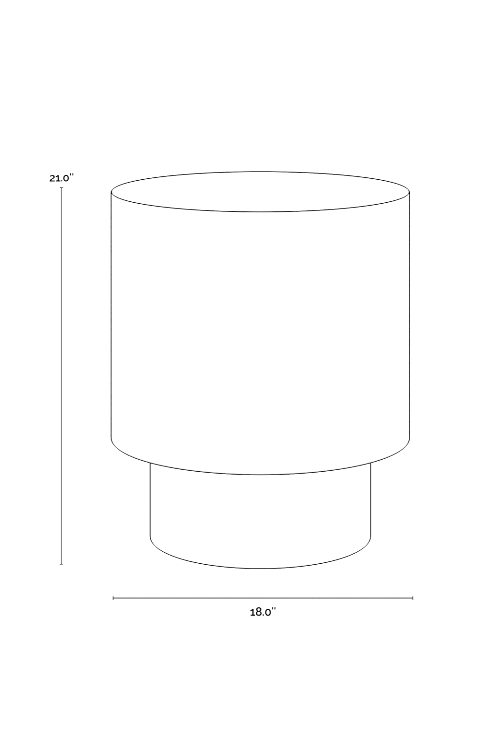   Modern European furniture - Antique Brass Round End Table - www.oroa.com | Oroa.com