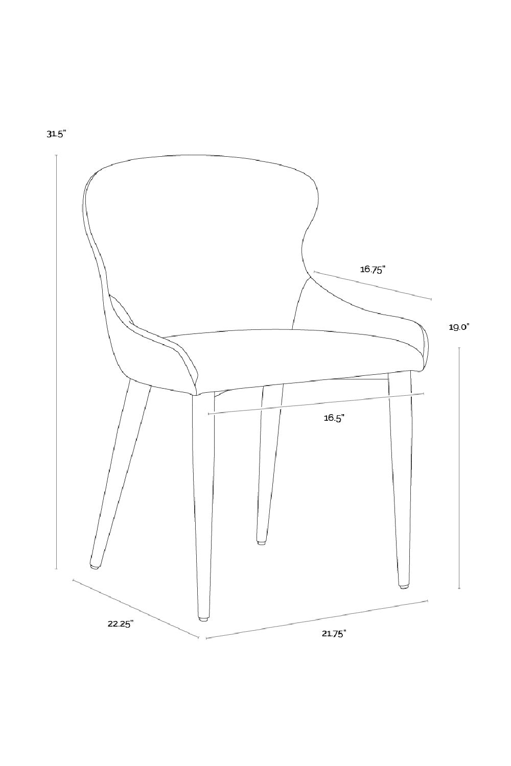   Modern European furniture - Leather Look Modern Dining Chairs (2) - www.oroa.com | Oroa.com