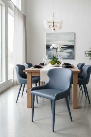   Modern European furniture - Leather Look Modern Dining Chairs (2) - www.oroa.com | Oroa.com