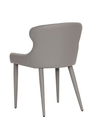   Modern European furniture - Taupe Leather Dining Chairs (2) - www.oroa.com | Oroa.com