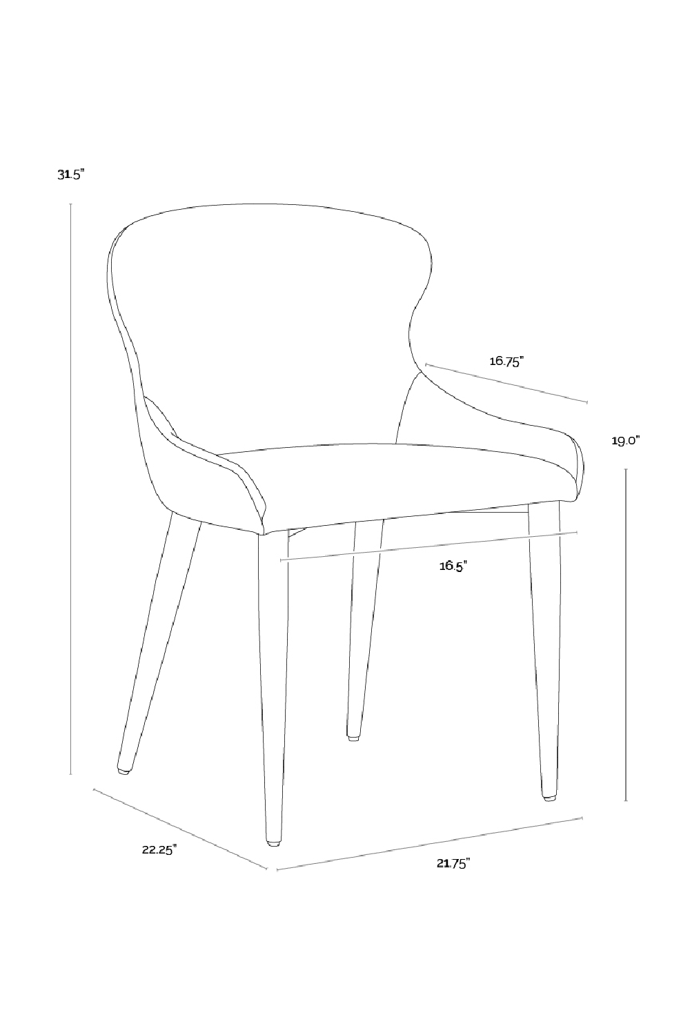   Modern European furniture - Taupe Leather Dining Chairs (2) - www.oroa.com | Oroa.com