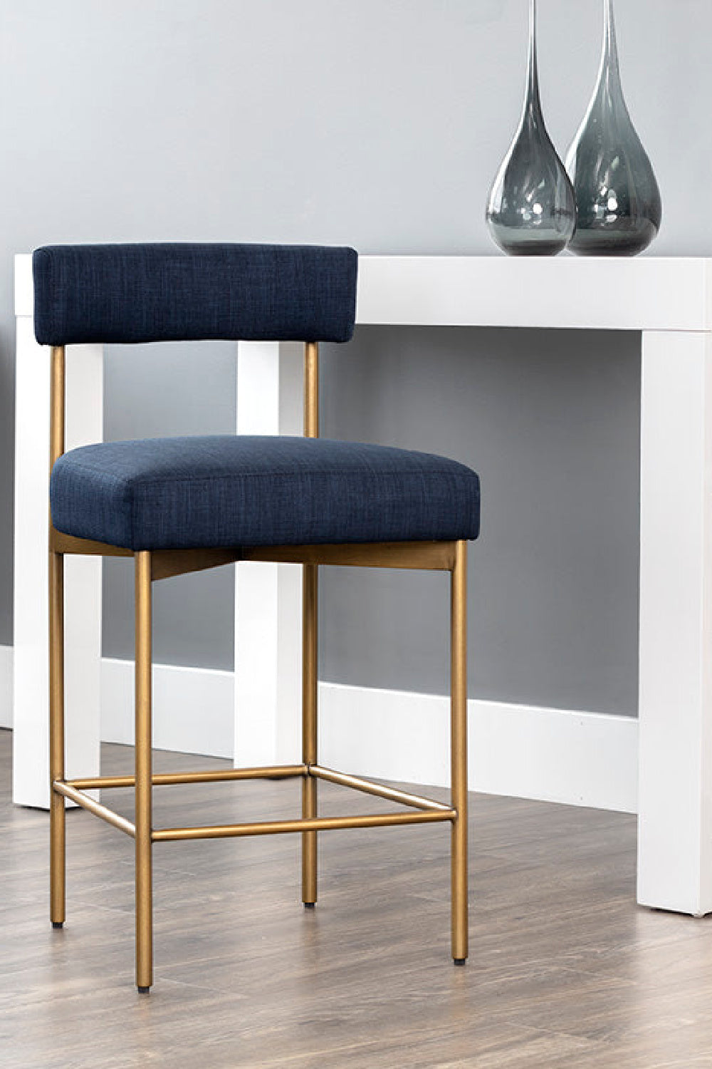 Modern European furniture - Low Back Fabric Counter Stool - www.oroa.com