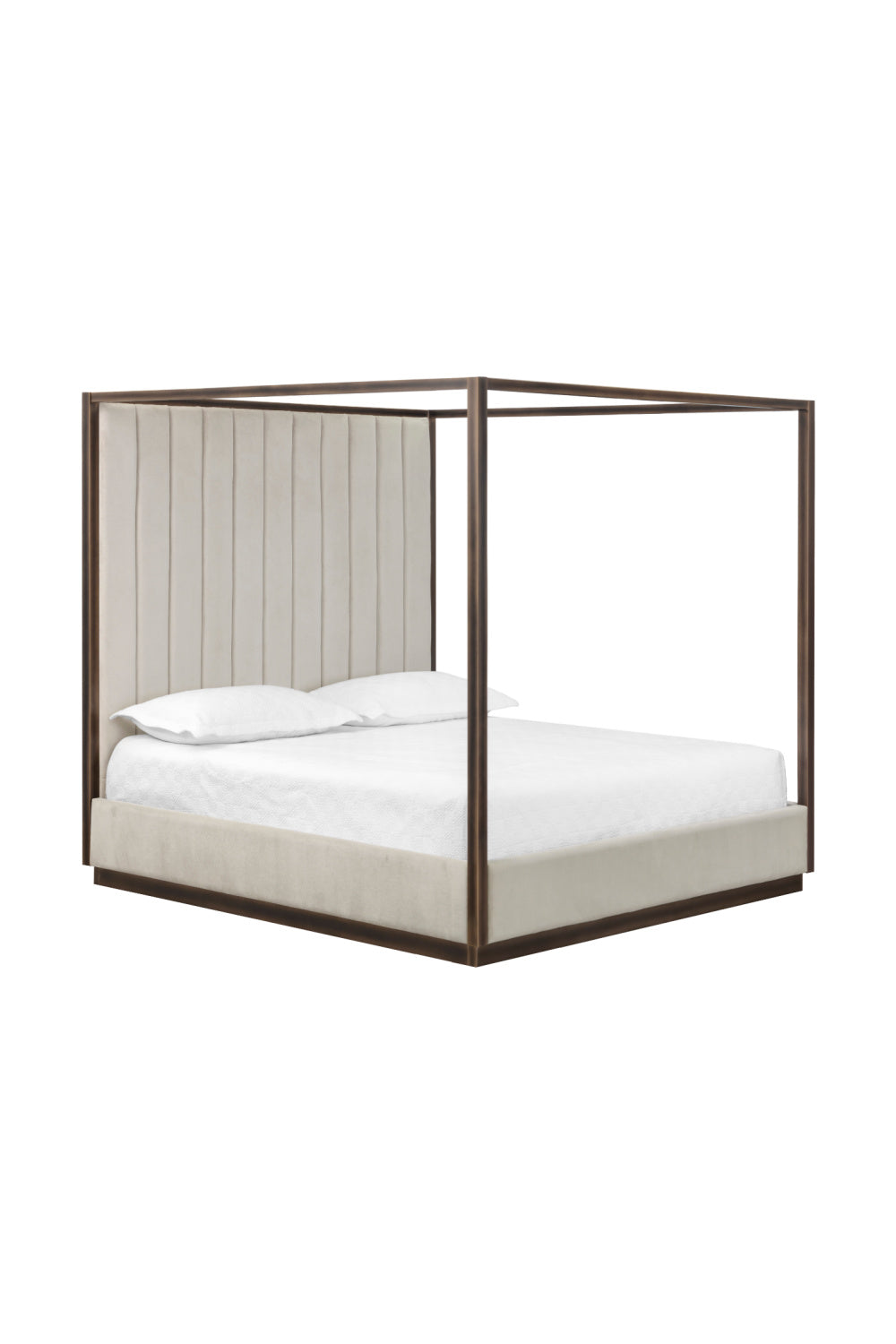 Modern European furniture - Bronze Framed Canopy King Bed - www.oroa.com