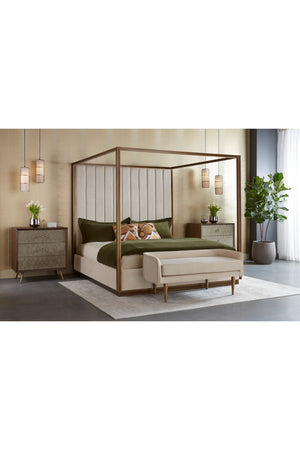 Modern European furniture - Bronze Framed Canopy King Bed - www.oroa.com