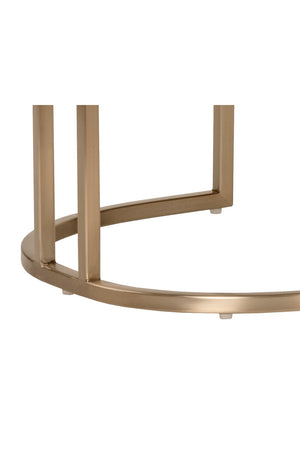   Modern European furniture - Oval Cream Fabric Bench - www.oroa.com | Oroa.com