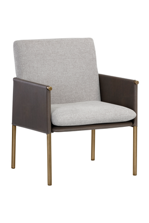 Modern European furniture - Leather Arm Gray Lounge Chair - www.oroa.com