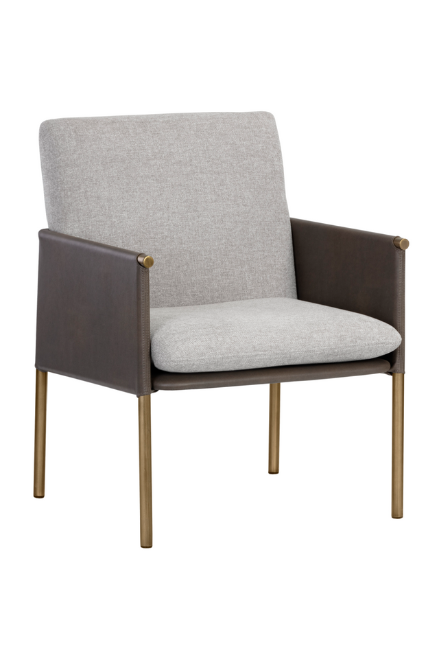 Modern European furniture - Leather Arm Gray Lounge Chair - www.oroa.com