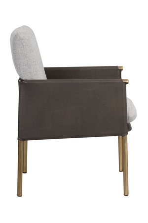 Modern European furniture - Leather Arm Gray Lounge Chair - www.oroa.com