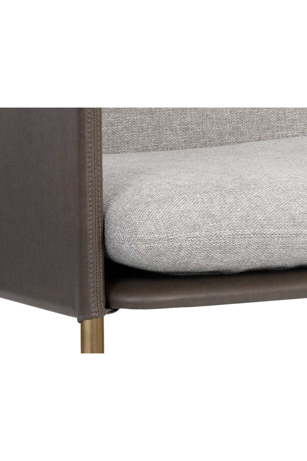 Modern European furniture - Leather Arm Gray Lounge Chair - www.oroa.com