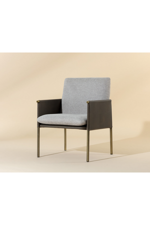 Modern European furniture - Leather Arm Gray Lounge Chair - www.oroa.com