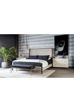   Modern European furniture - Brass Frame Modern Bench - www.oroa.com | Oroa.com