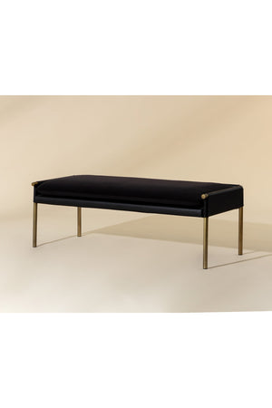   Modern European furniture - Brass Frame Modern Bench - www.oroa.com | Oroa.com