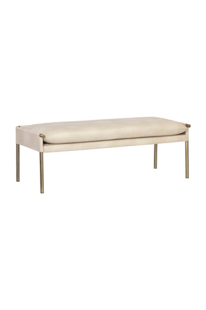   Modern European furniture - Brass Frame Modern Bench - www.oroa.com | Oroa.com