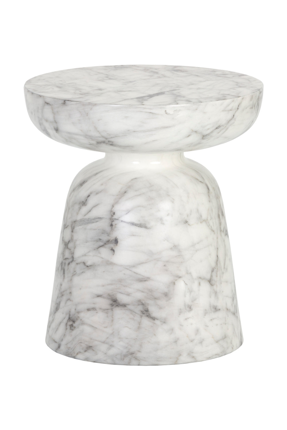 Modern European furniture - Marble-Look Indoor/Outdoor End Table - www.oroa.com