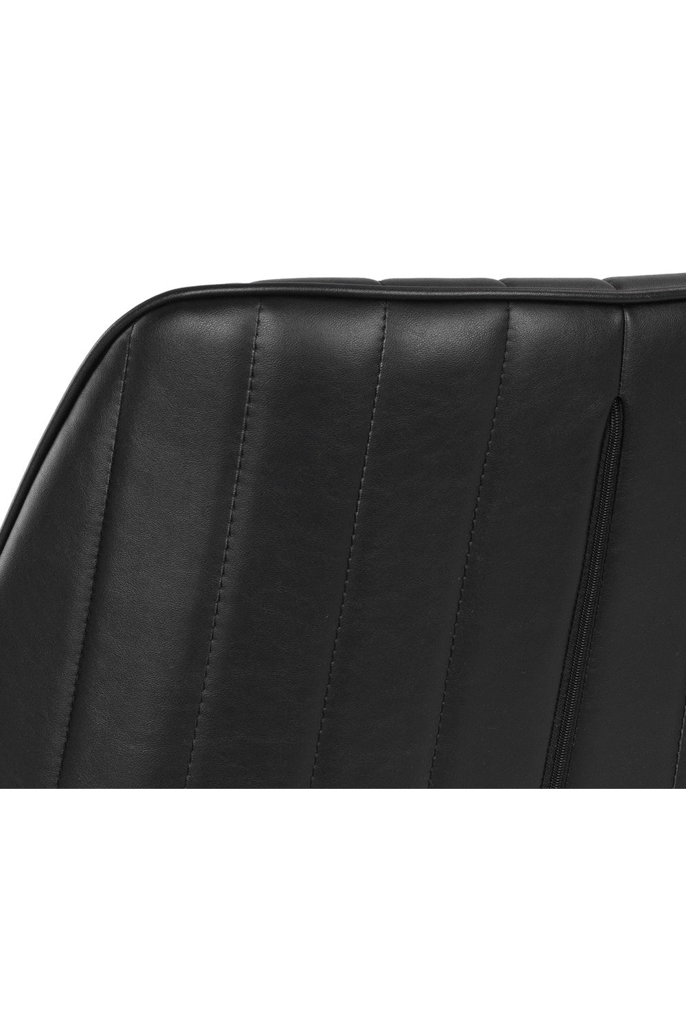 Modern European furniture - Channeled Leather Look Dining Chairs (2) - www.oroa.com