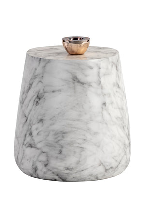   Modern European furniture - Marble Look Indoor/Outdoor Concrete End Table - www.oroa.com | Oroa.com