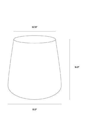   Modern European furniture - Marble Look Indoor/Outdoor Concrete End Table - www.oroa.com | Oroa.com