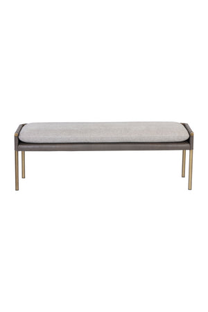   Modern European furniture - Brass Frame Modern Bench - www.oroa.com | Oroa.com