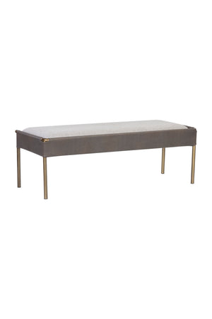   Modern European furniture - Brass Frame Modern Bench - www.oroa.com | Oroa.com