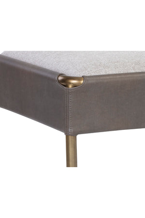   Modern European furniture - Brass Frame Modern Bench - www.oroa.com | Oroa.com