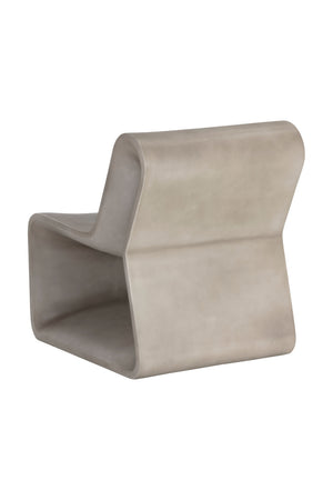   Modern European furniture - Gray Concrete Indoor/Outdoor Lounge Chair - www.oroa.com | Oroa.com