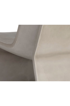   Modern European furniture - Gray Concrete Indoor/Outdoor Lounge Chair - www.oroa.com | Oroa.com
