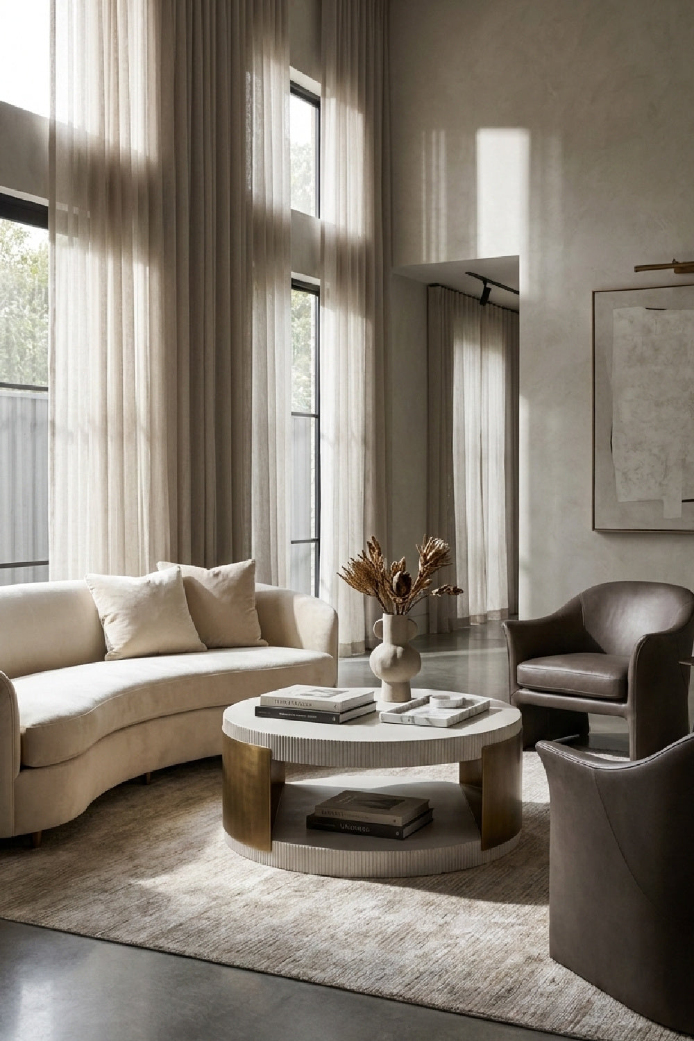 Modern European furniture - White Ridged Indoor/Outdoor Coffee Table  - www.oroa.com