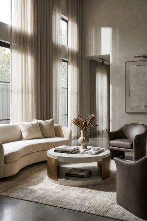 Modern European furniture - White Ridged Indoor/Outdoor Coffee Table  - www.oroa.com