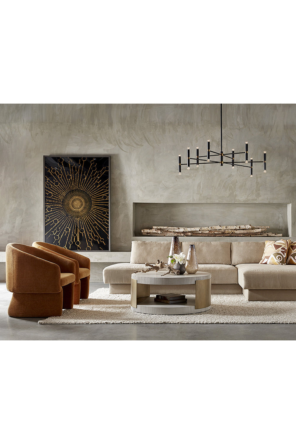 Modern European furniture - White Ridged Indoor/Outdoor Coffee Table  - www.oroa.com