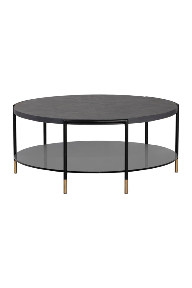 Black Round Indoor/Outdoor Coffee Table | Splendido Zuma | Oroa.com