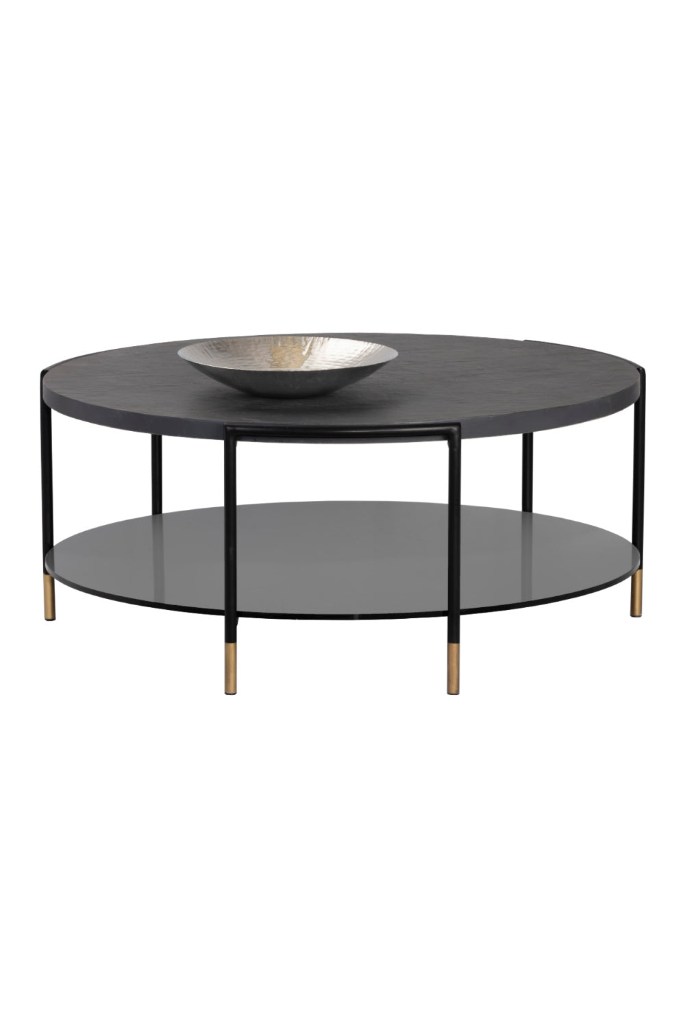 Black Round Indoor/Outdoor Coffee Table | Splendido Zuma | Oroa.com