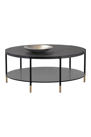 Black Round Indoor/Outdoor Coffee Table | Splendido Zuma | Oroa.com