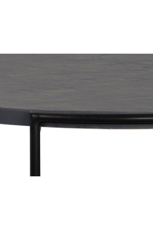 Black Round Indoor/Outdoor Coffee Table | Splendido Zuma | Oroa.com