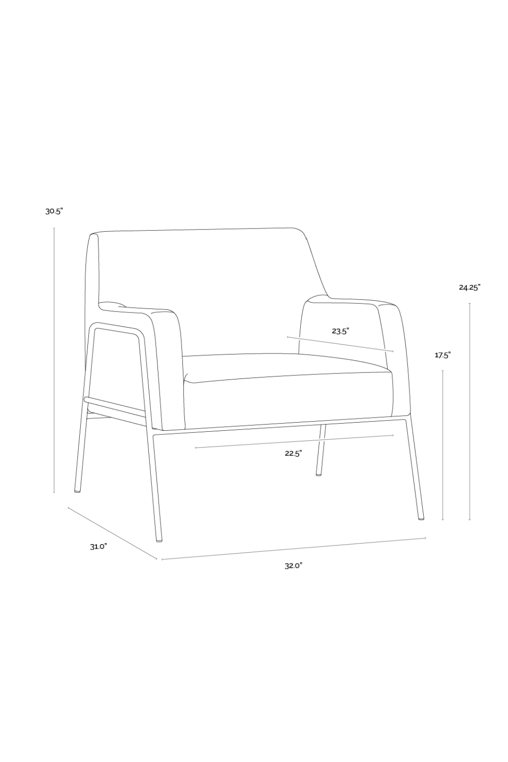 Modern European furniture - Vintage Brown Leather Lounge Chair - www.oroa.com