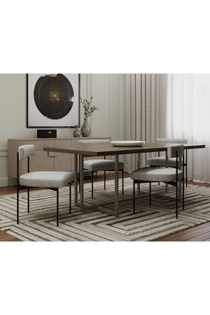   Modern European furniture - Gray Open-Back Dining Chairs (2) - www.oroa.com | Oroa.com