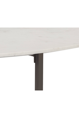   Modern European furniture - White Oval Marble Coffee Table - www.oroa.com | Oroa.com