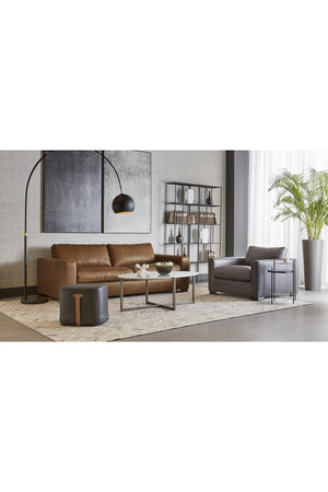   Modern European furniture - White Oval Marble Coffee Table - www.oroa.com | Oroa.com