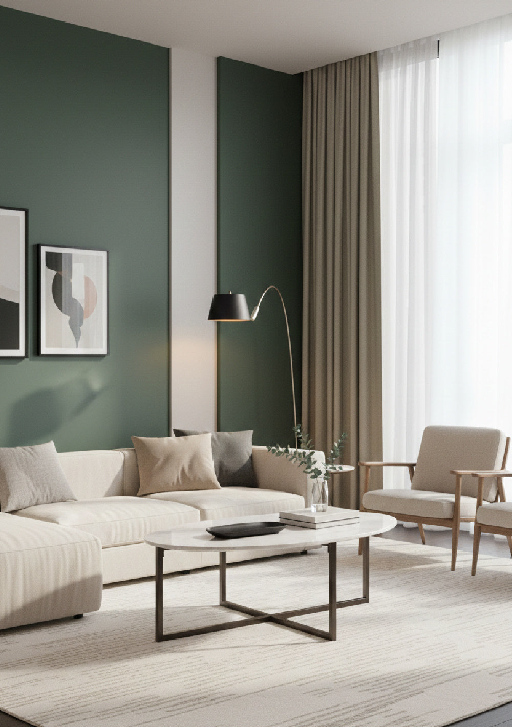   Modern European furniture - White Oval Marble Coffee Table - www.oroa.com | Oroa.com