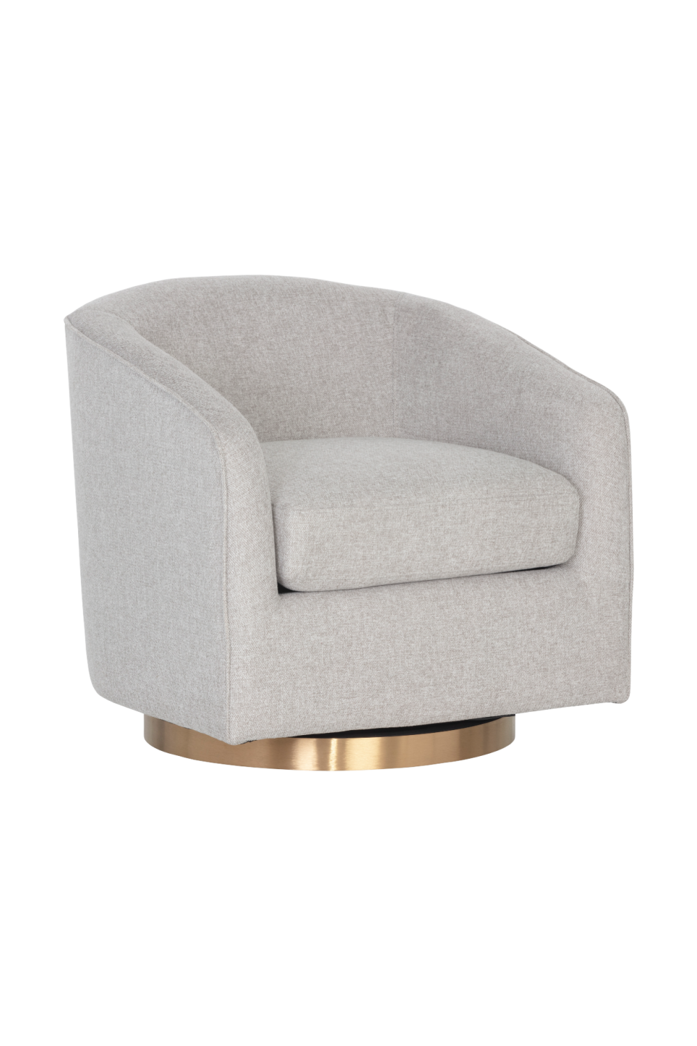 Modern European furniture - Curved Swivel Lounge Chair - www.oroa.com