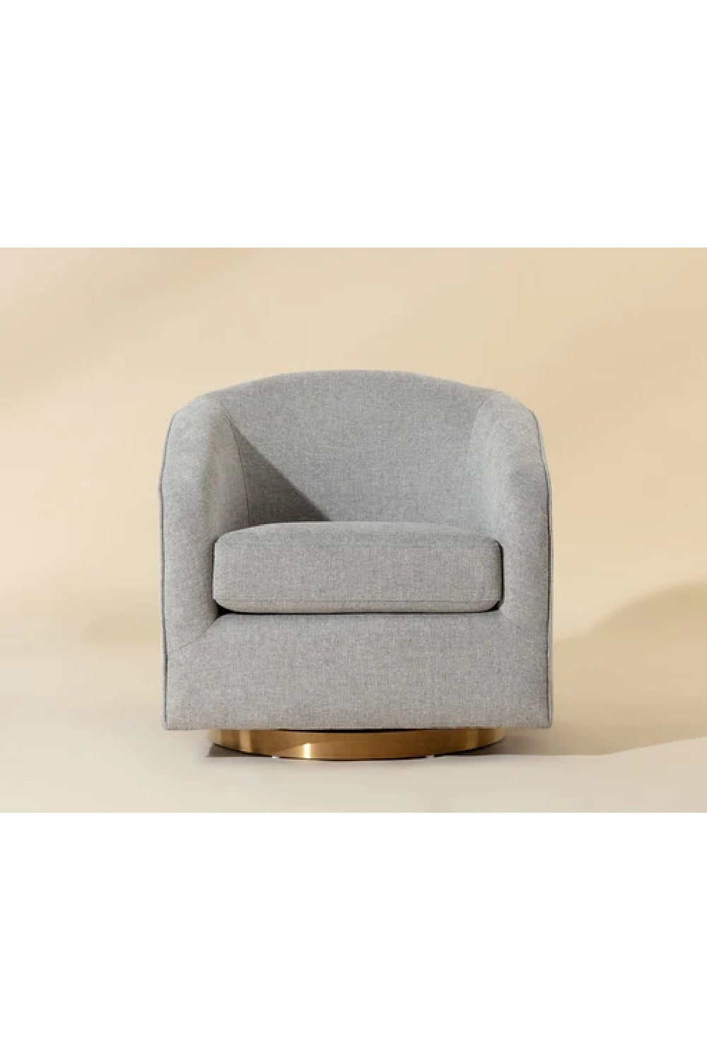 Modern European furniture - Curved Swivel Lounge Chair - www.oroa.com