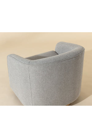 Modern European furniture - Curved Swivel Lounge Chair - www.oroa.com