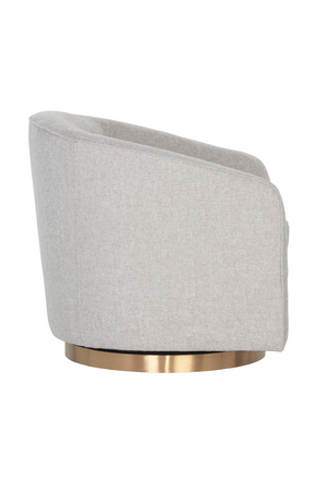 Modern European furniture - Curved Swivel Lounge Chair - www.oroa.com