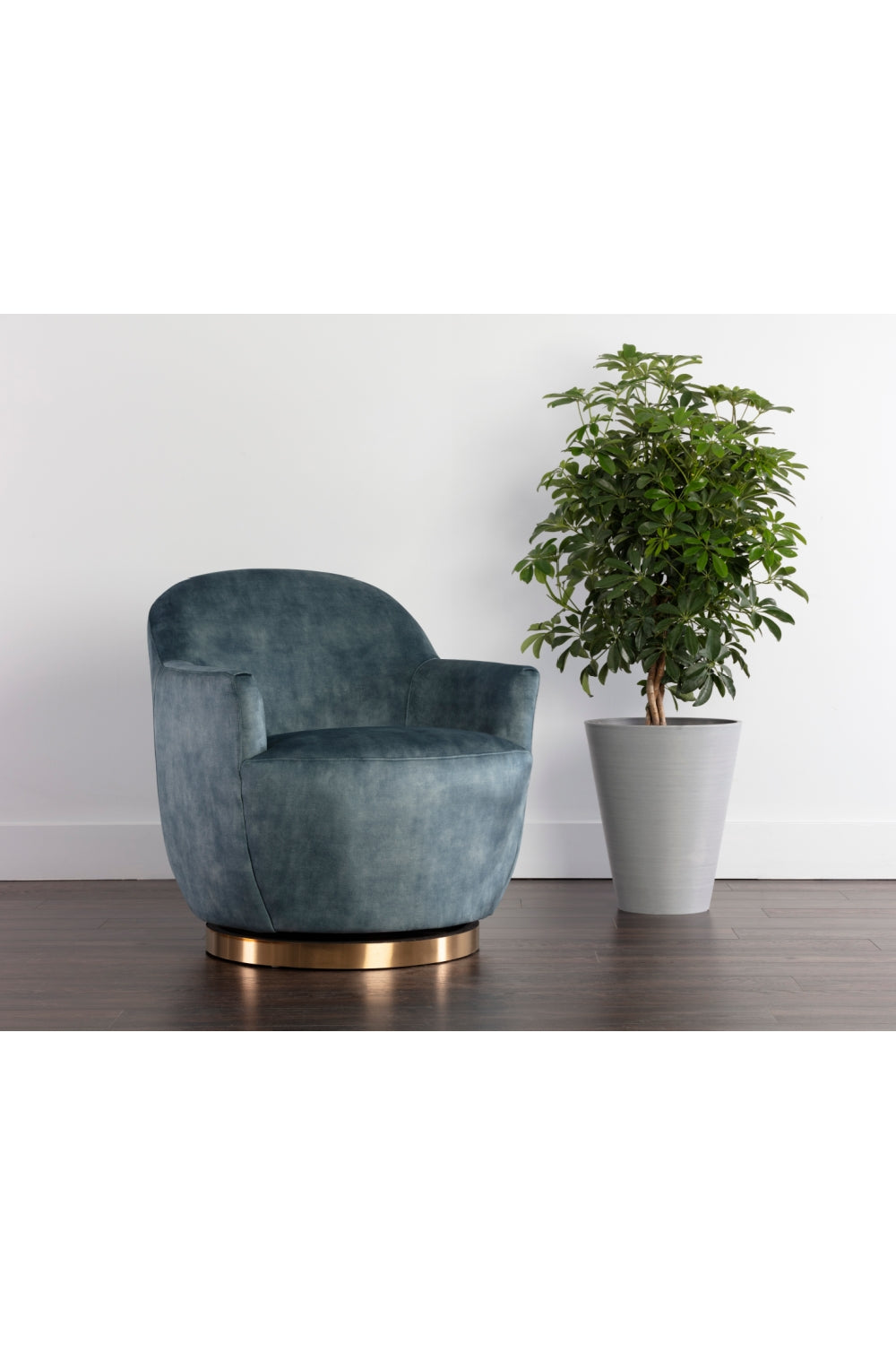 Modern European furniture - Barrel-Back Swivel Lounge Chair - www.oroa.com